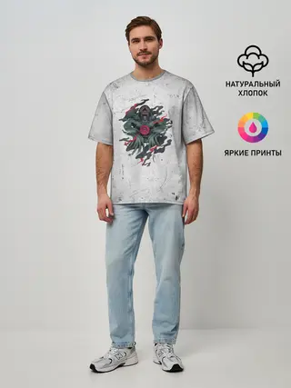 Мужская футболка оверсайз / Гнев смертных грехов