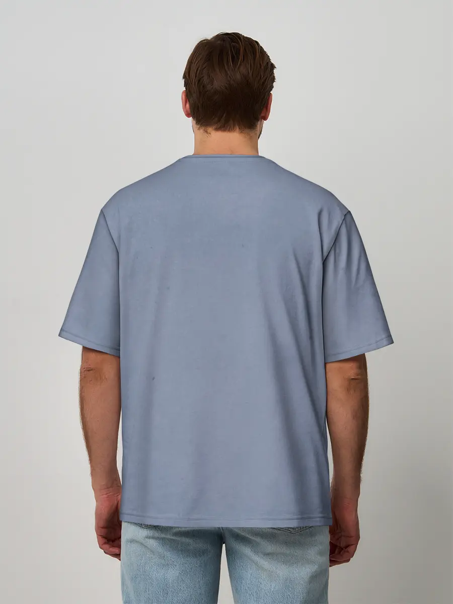 Мужская футболка оверсайз / Череп с маской КиШ