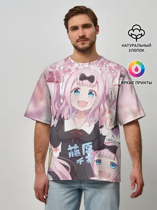 Мужская футболка оверсайз / Chika-Fujiwara