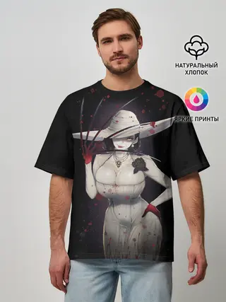 Мужская футболка оверсайз / Леди Димитреску