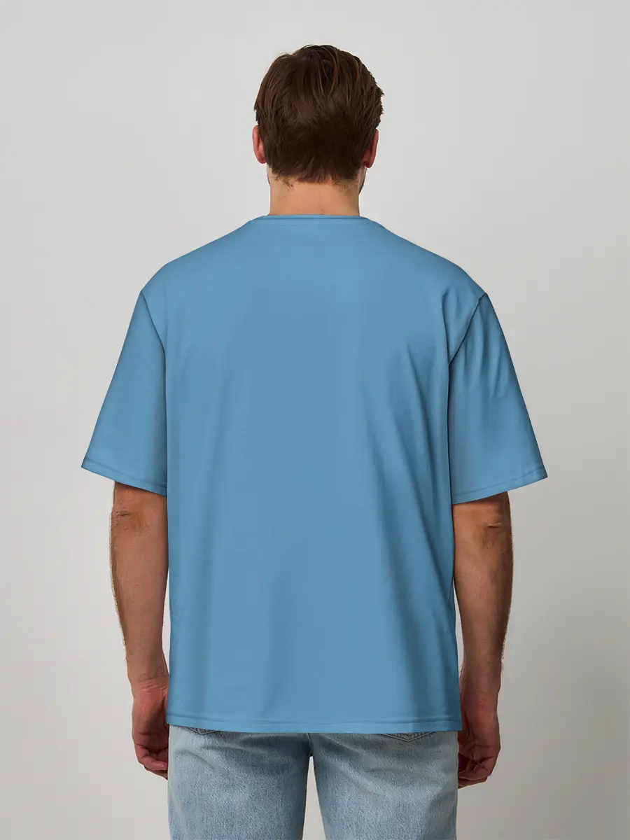 Мужская футболка оверсайз / Драка с Симпсонами