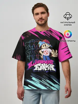 Мужская футболка оверсайз / Friday Night Funkin