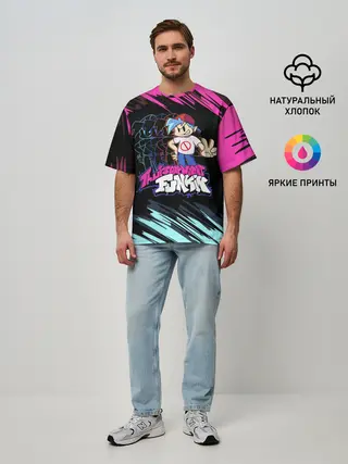 Мужская футболка оверсайз / Friday Night Funkin