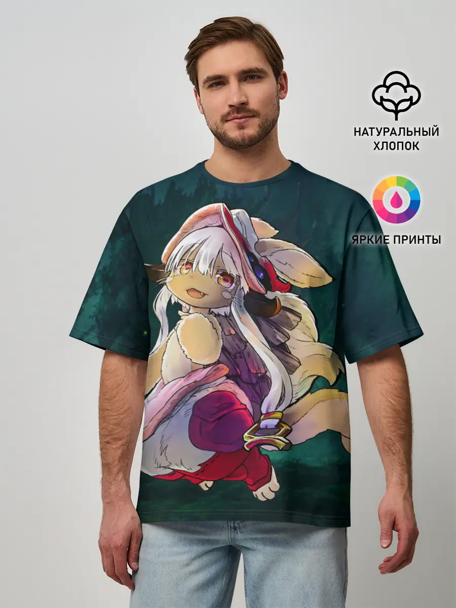 Мужская футболка оверсайз / Nanachi