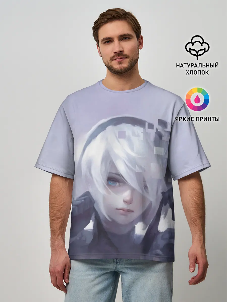 Мужская футболка оверсайз / NieR: Automata