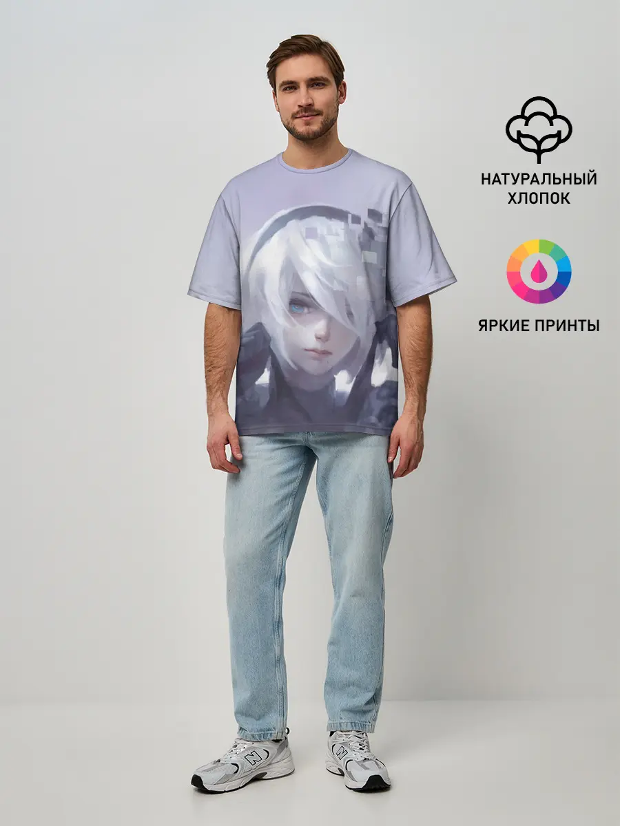 Мужская футболка оверсайз / NieR: Automata