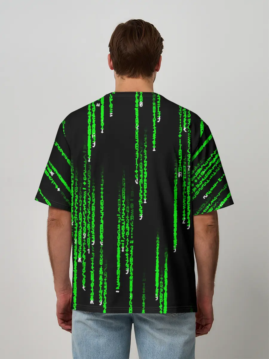 Мужская футболка оверсайз / МАТРИЦА