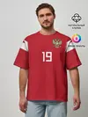 Мужская футболка оверсайз / Кузяев ЧМ 2018