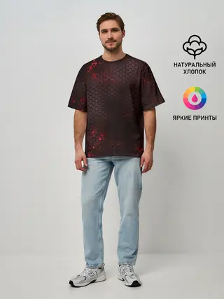 Мужская футболка оверсайз / СТАЛЬНАЯ БРОНЯ