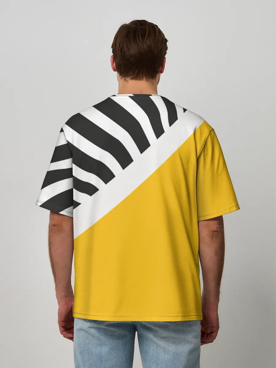 Мужская футболка оверсайз / Крути педали