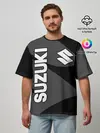 Мужская футболка оверсайз / SUZUKI