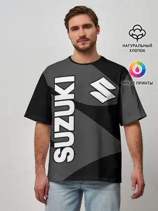 Мужская футболка оверсайз / SUZUKI