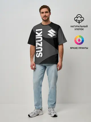 Мужская футболка оверсайз / SUZUKI