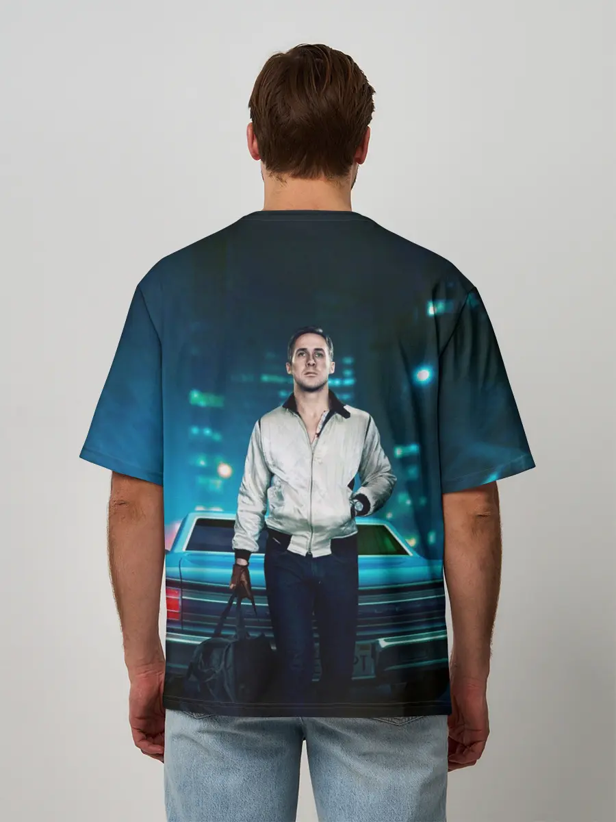 Мужская футболка оверсайз / Райан Гослинг Драйв