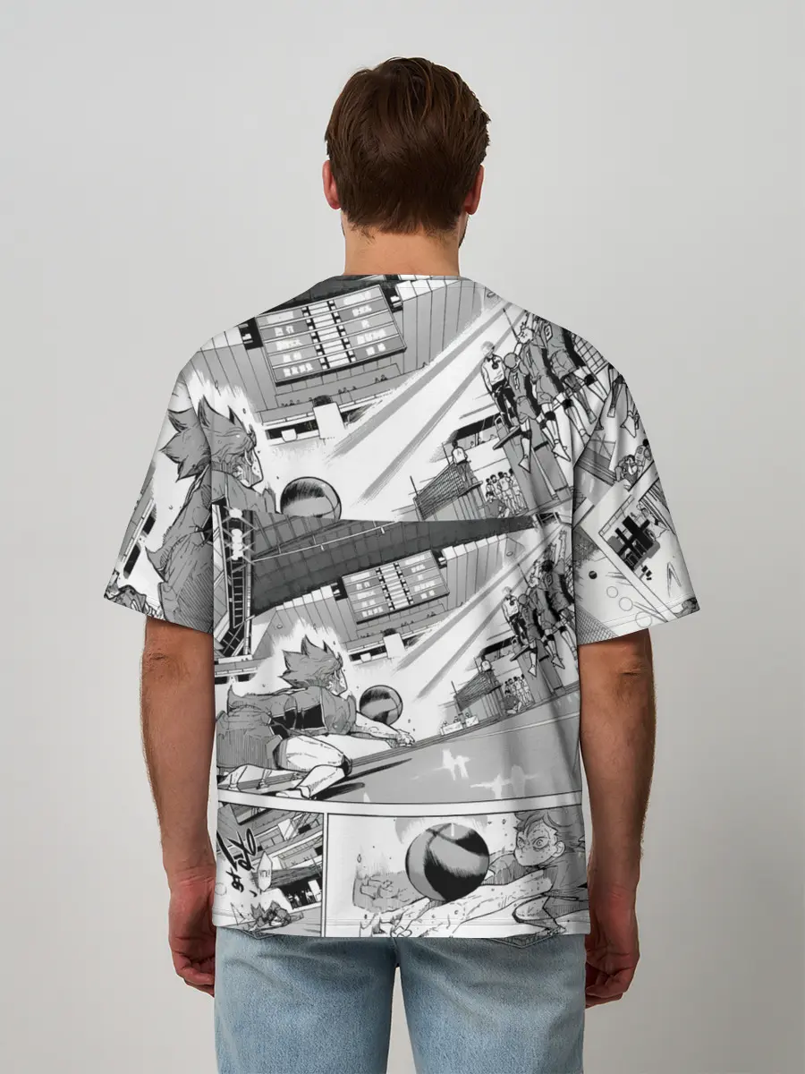 Мужская футболка оверсайз / Haikyu