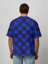 Мужская футболка оверсайз / В клетку