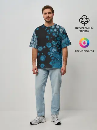 Мужская футболка оверсайз / Лёд