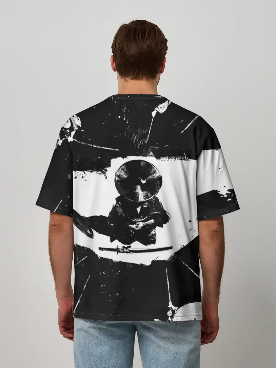 Мужская футболка оверсайз / Ghost of Tsushim | Призрак Цусимы