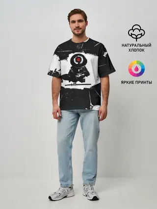 Мужская футболка оверсайз / Ghost of Tsushim | Призрак Цусимы