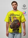 Мужская футболка оверсайз / Cyberpunk 2077