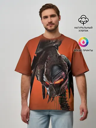 Мужская футболка оверсайз / Рука хищника