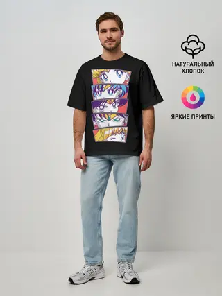 Мужская футболка оверсайз / SAILOR SCOUTS