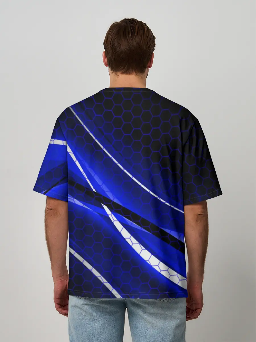 Мужская футболка оверсайз / No mercy | Petr Yan