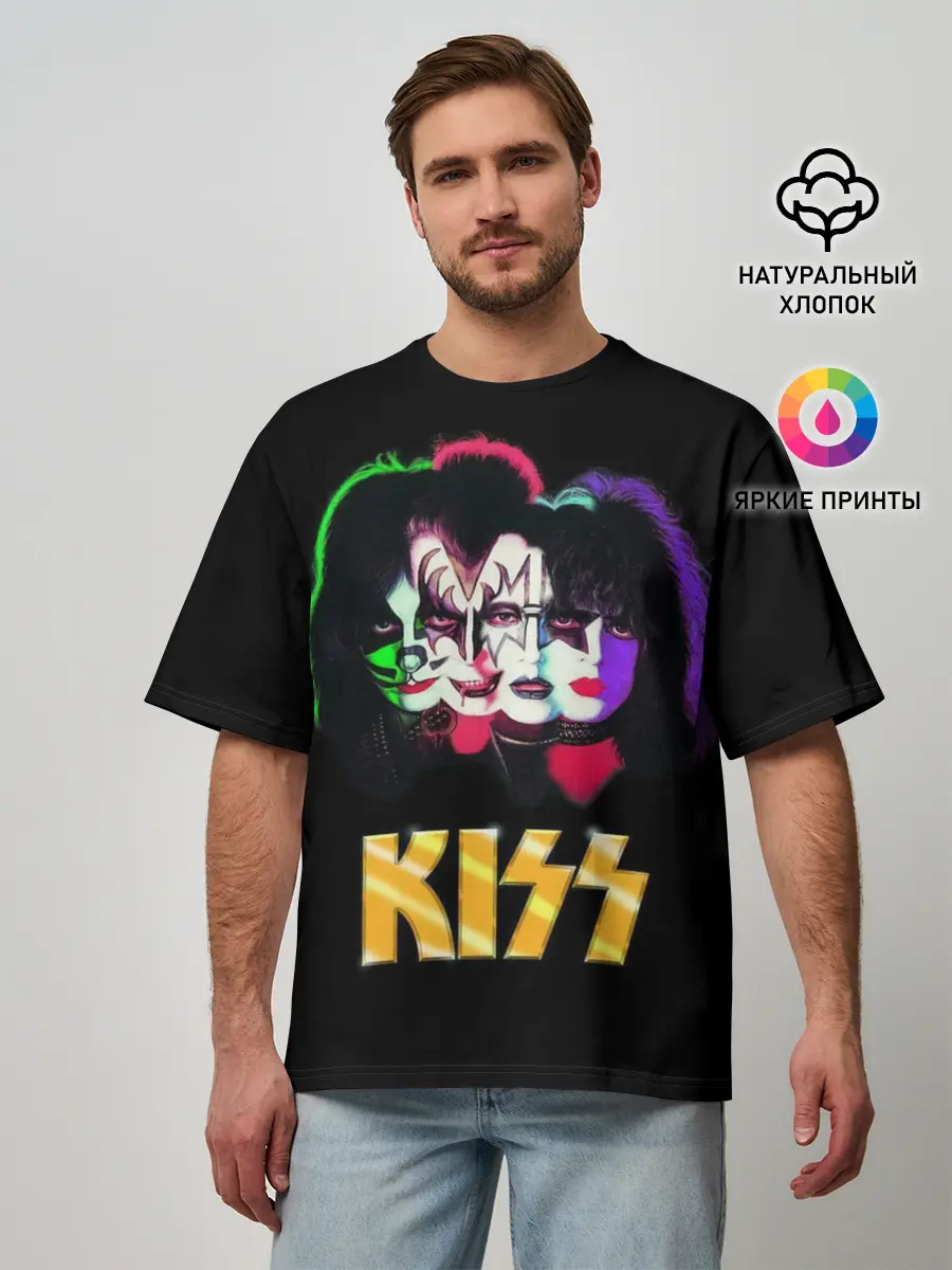 Мужская футболка оверсайз / Четверо из Кисс