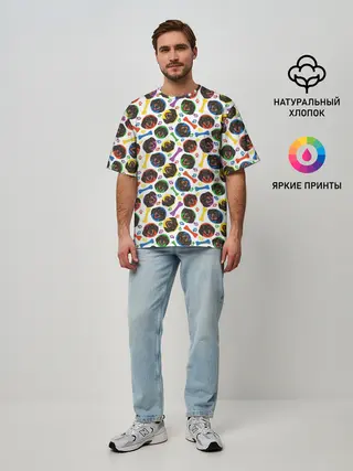 Мужская футболка оверсайз / Такса