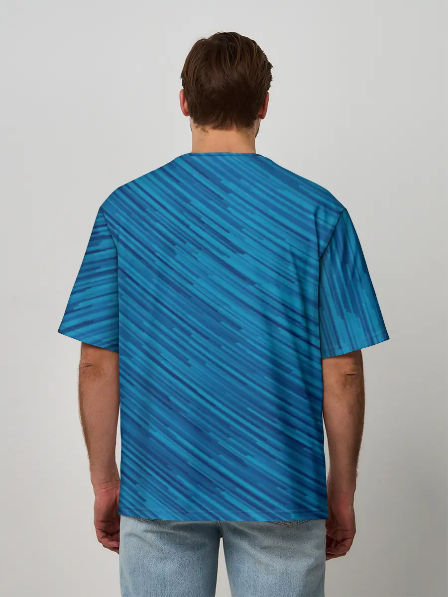 Мужская футболка оверсайз / Две косатки