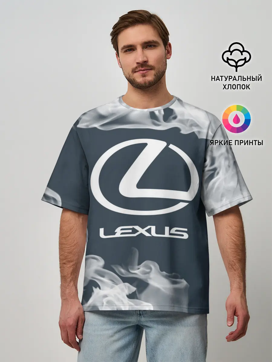 Мужская футболка оверсайз / LEXUS / ЛЕКСУС