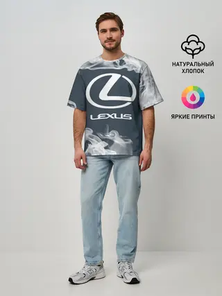 Мужская футболка оверсайз / LEXUS / ЛЕКСУС