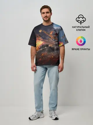 Мужская футболка оверсайз / Танк