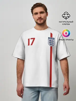 Мужская футболка оверсайз / Тедди Шерингем Англия Ретро