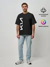 Мужская футболка оверсайз / KIA CARBONE | КИА КАРБОН | LOGO