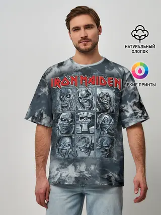 Мужская футболка оверсайз / Iron Maiden