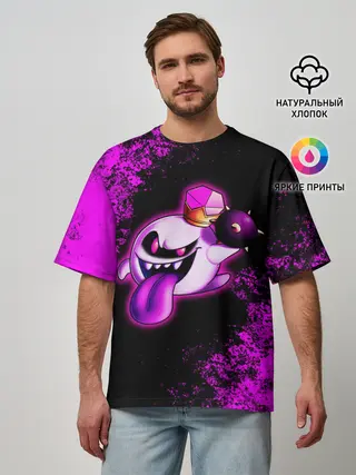 Мужская футболка оверсайз / Luigis Mansion