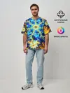 Мужская футболка оверсайз / ИЛЛЮЗИЯ ФРАКТАЛОВ