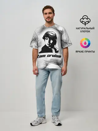 Мужская футболка оверсайз / Tom Cruise