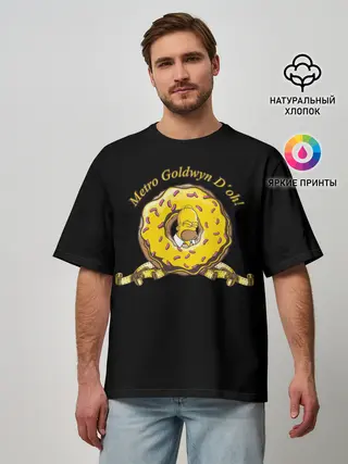 Мужская футболка оверсайз / Гомер