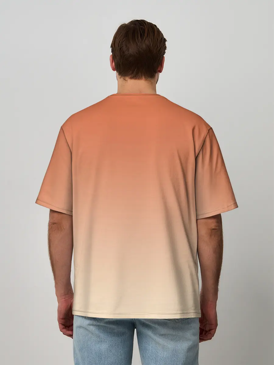 Мужская футболка оверсайз / Милая аниме девочка-оборотень