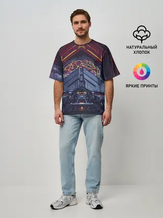 Мужская футболка оверсайз / DESTINY