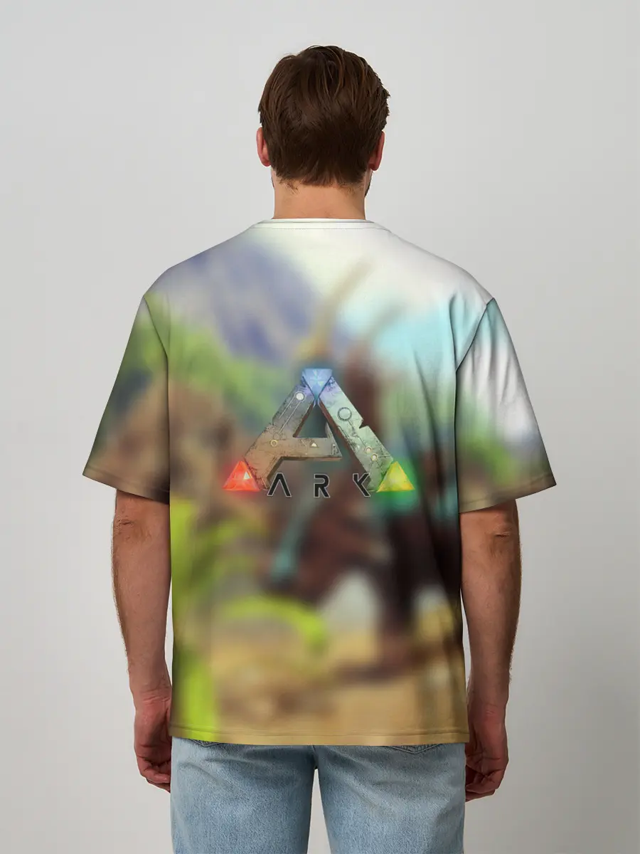 Мужская футболка оверсайз / Ark Survival | АРК СУРВИВАЛ