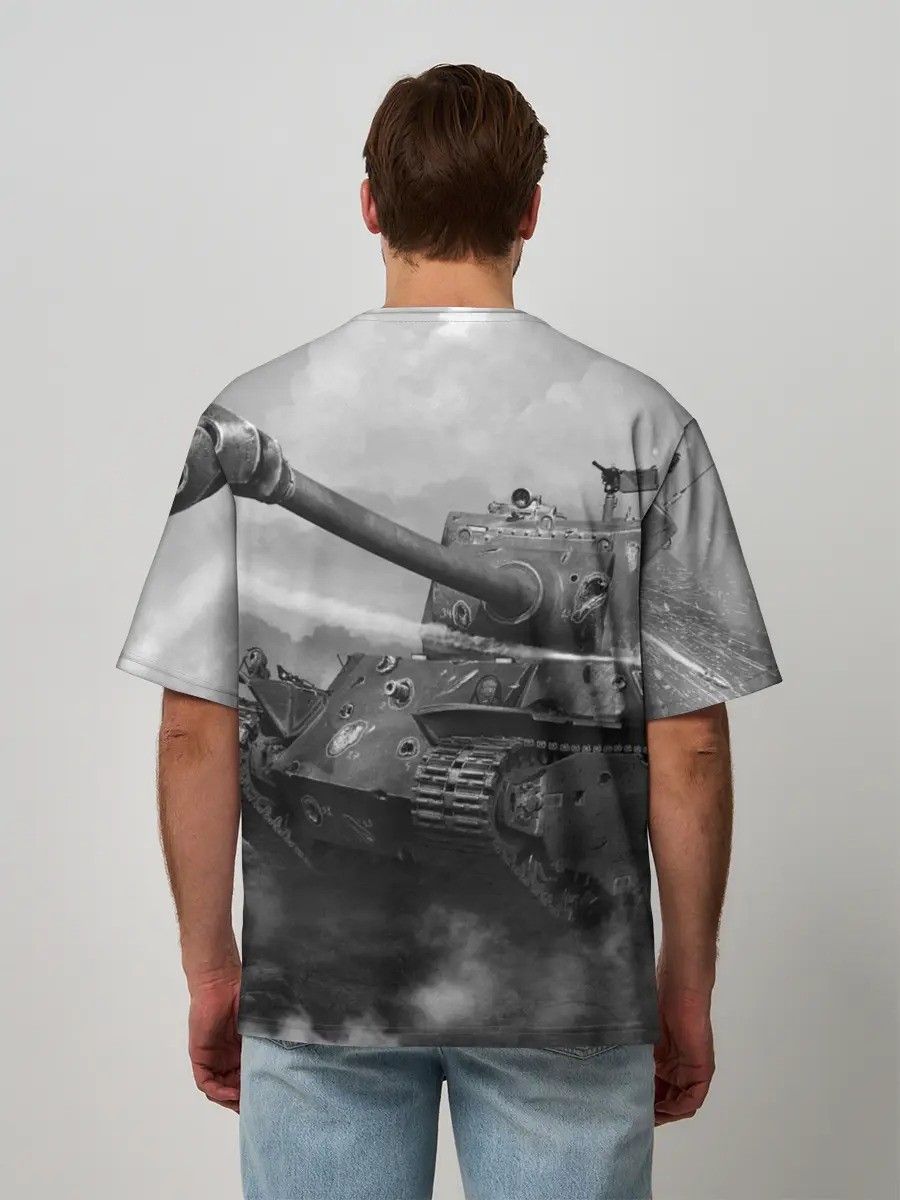 Мужская футболка оверсайз / WAR THUNDER / ВАР ТАНДЕР
