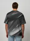 Мужская футболка оверсайз / GEOMETRY STRIPES GLITCH