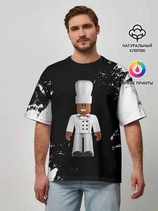 Мужская футболка оверсайз / ROBLOX | РОБЛОКС | LOGO
