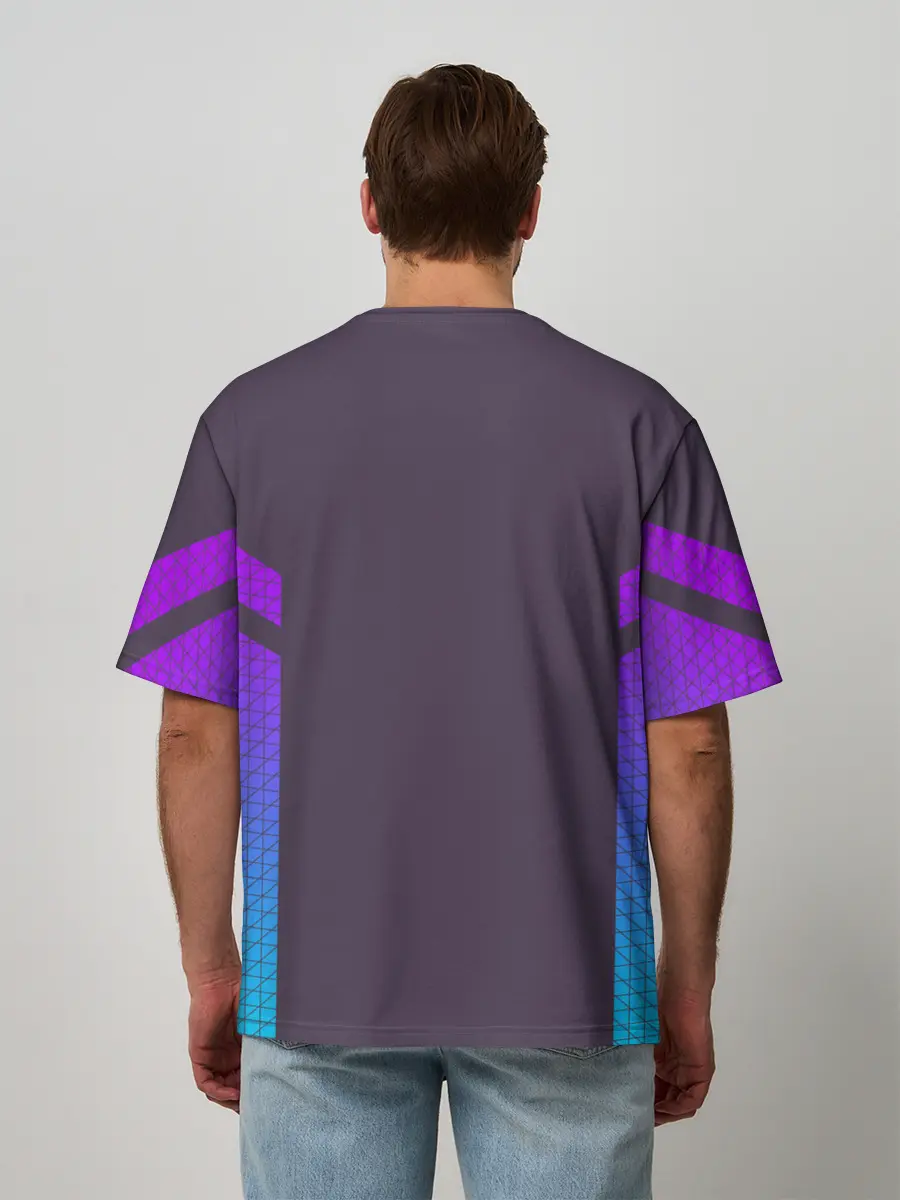 Мужская футболка оверсайз / НЕОНОВЫЙ КОСТЮМ / NEON