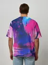 Мужская футболка оверсайз / Неоновые Краски