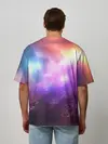 Мужская футболка оверсайз / Космос, сияние и звезды