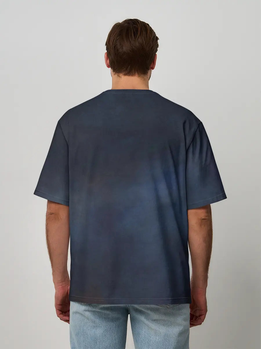 Мужская футболка оверсайз / Хаул и Кальцифер